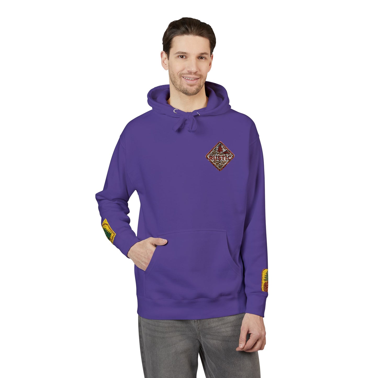 Cozy Rustic Graphic Hoodie - Unisex Fleece Pullover