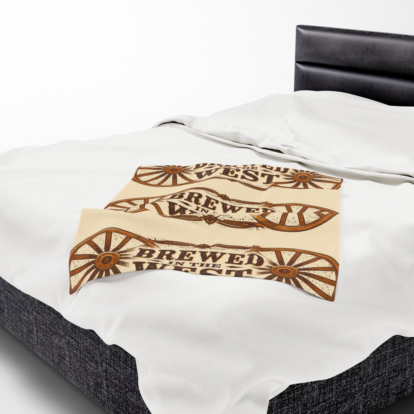 Cozy Western Themed Velveteen Blanket