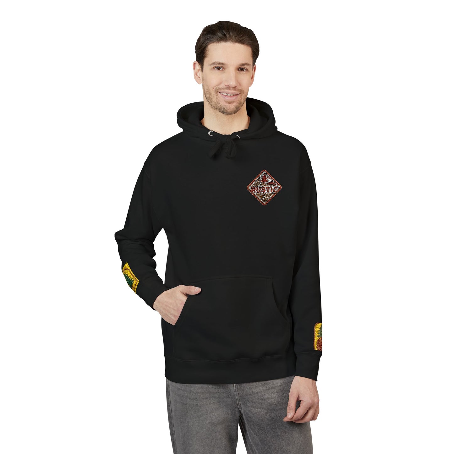 Cozy Rustic Graphic Hoodie - Unisex Fleece Pullover