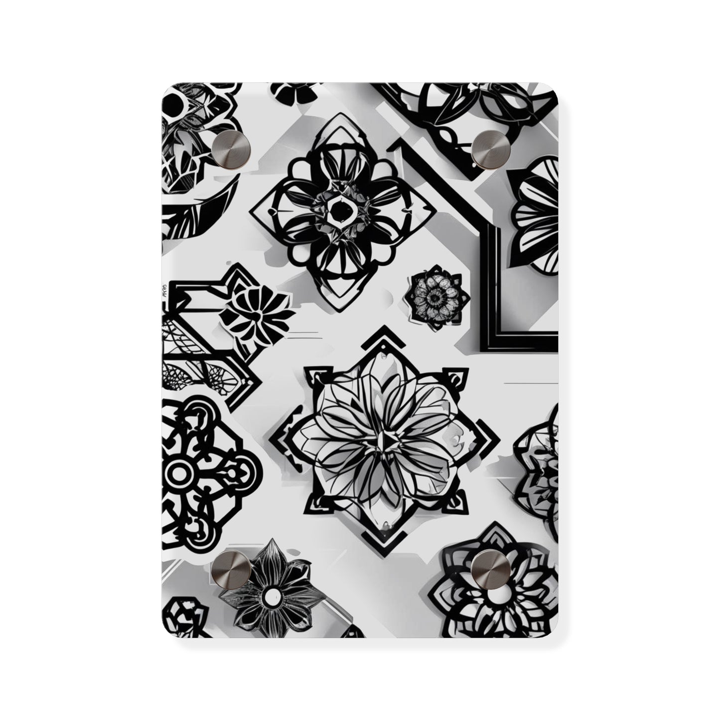 Elegant Rustic Floral Acrylic Wall Art Panels