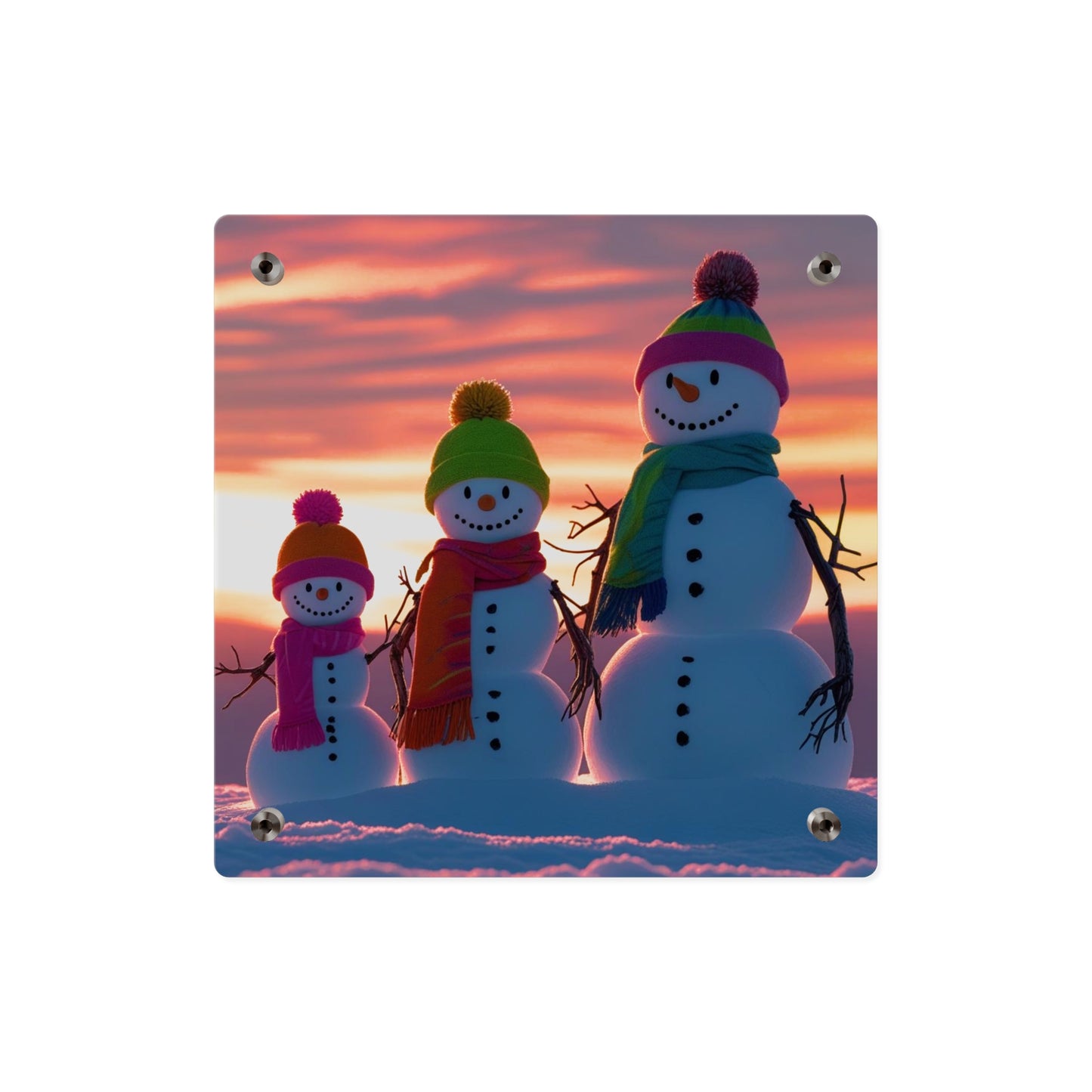 Snowman Acrylic Wall Art