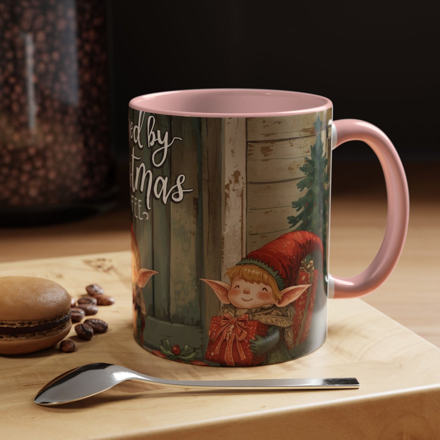 Powered By Christmas Accent Coffee Mug