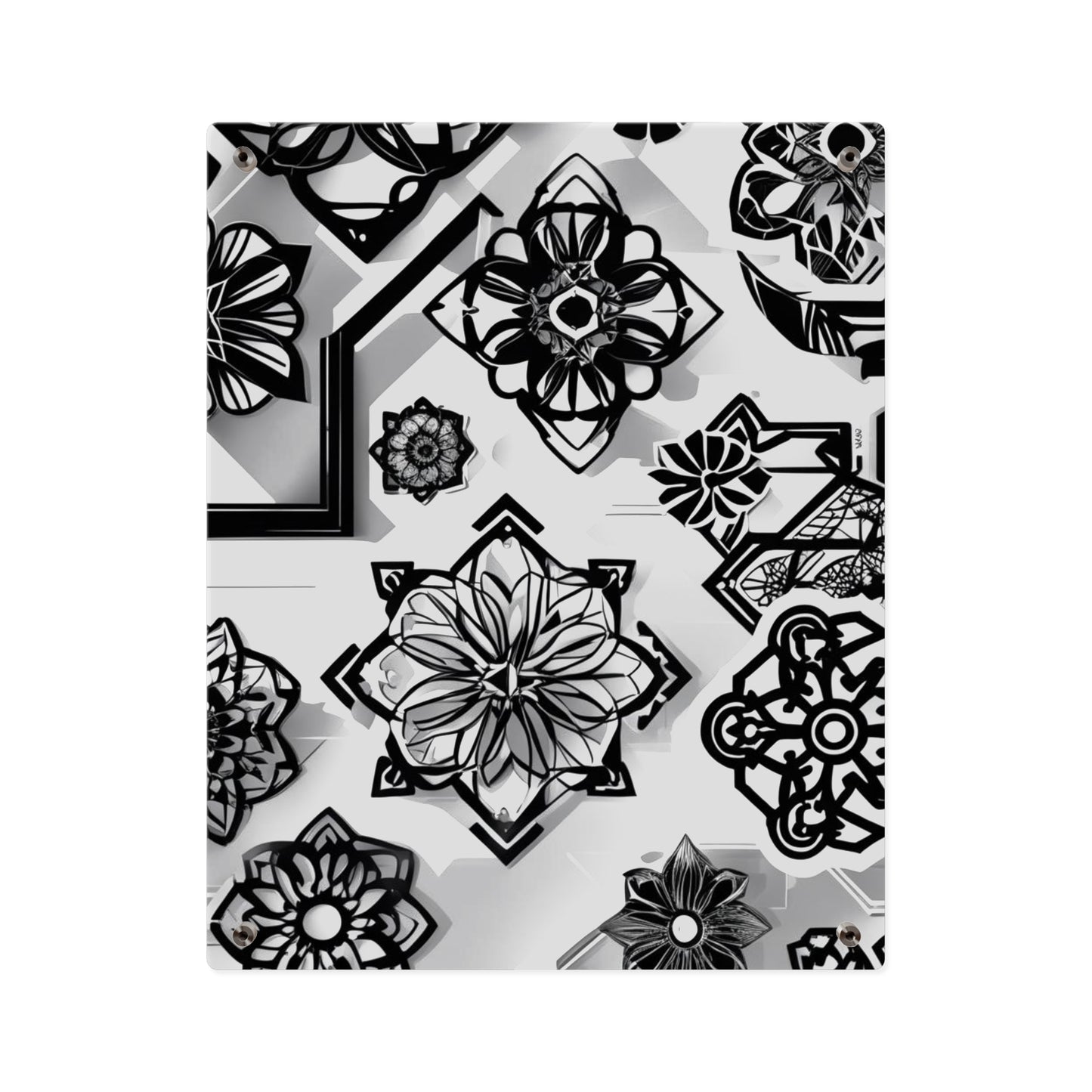 Elegant Rustic Floral Acrylic Wall Art Panels
