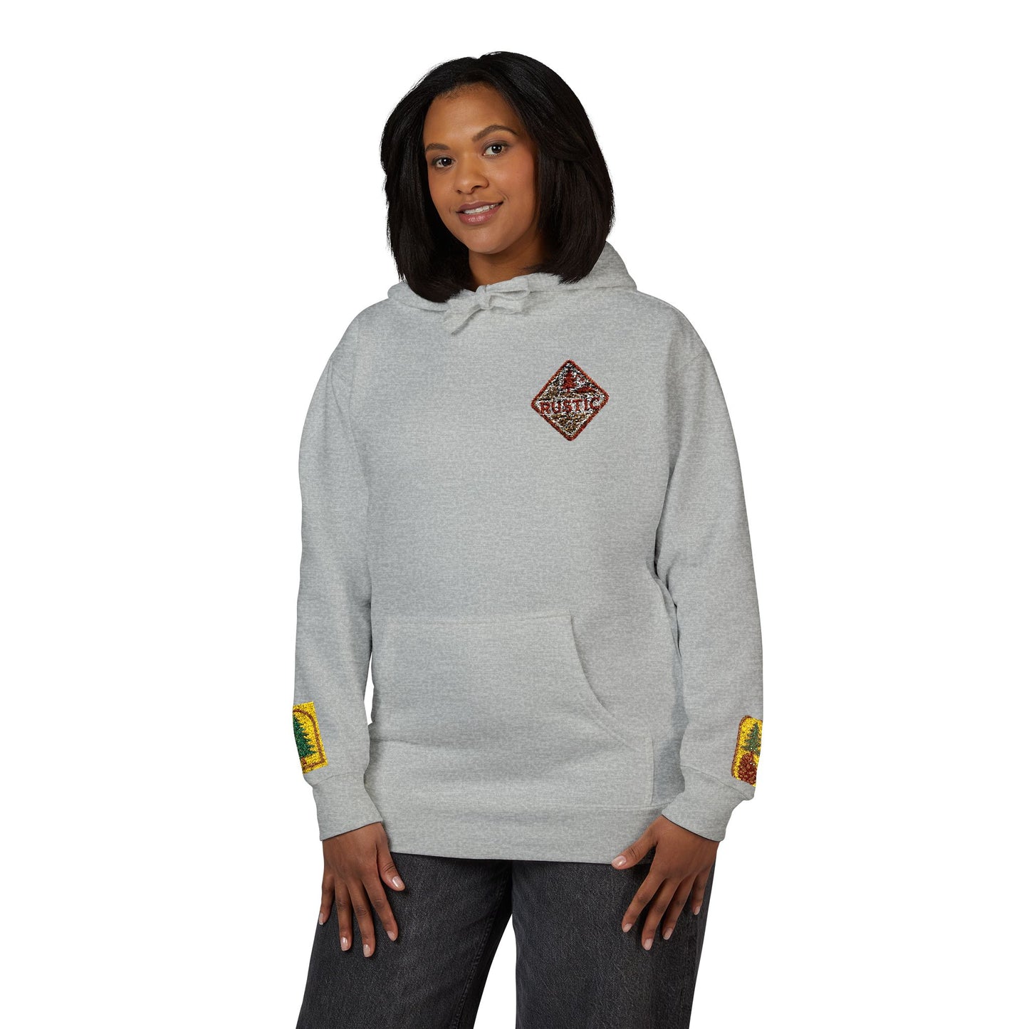 Cozy Rustic Graphic Hoodie - Unisex Fleece Pullover