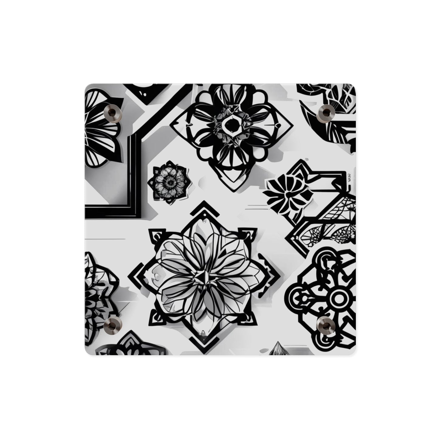 Elegant Rustic Floral Acrylic Wall Art Panels