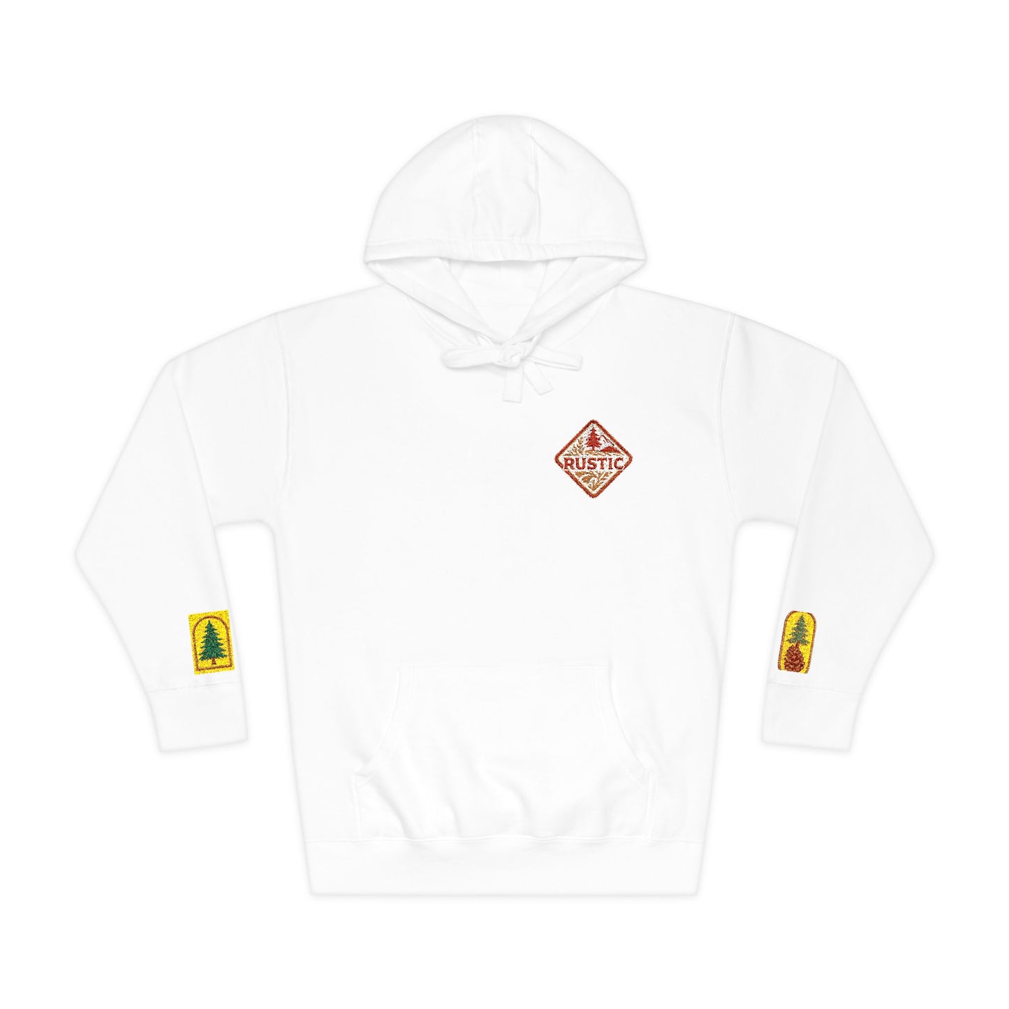 Cozy Rustic Graphic Hoodie - Unisex Fleece Pullover