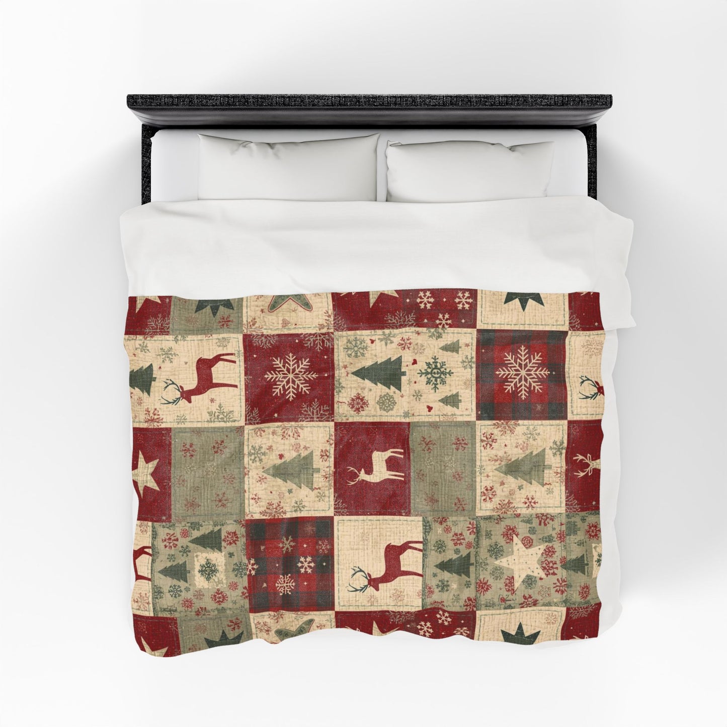 Cozy Holiday Velveteen Plush Blanket