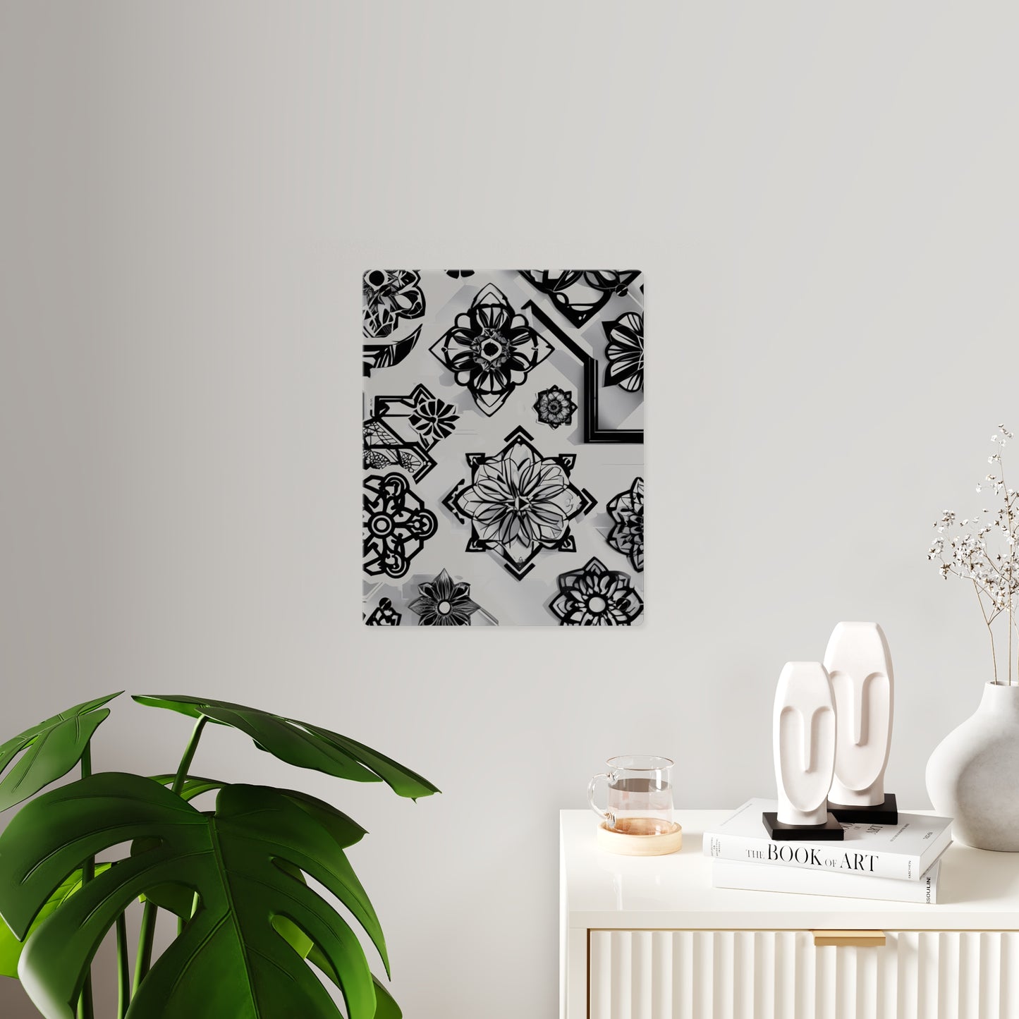 Elegant Rustic Floral Acrylic Wall Art Panels