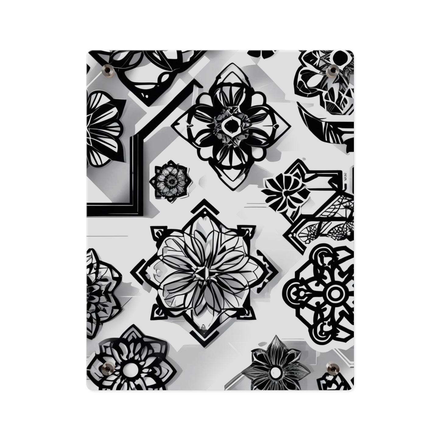 Elegant Rustic Floral Acrylic Wall Art Panels