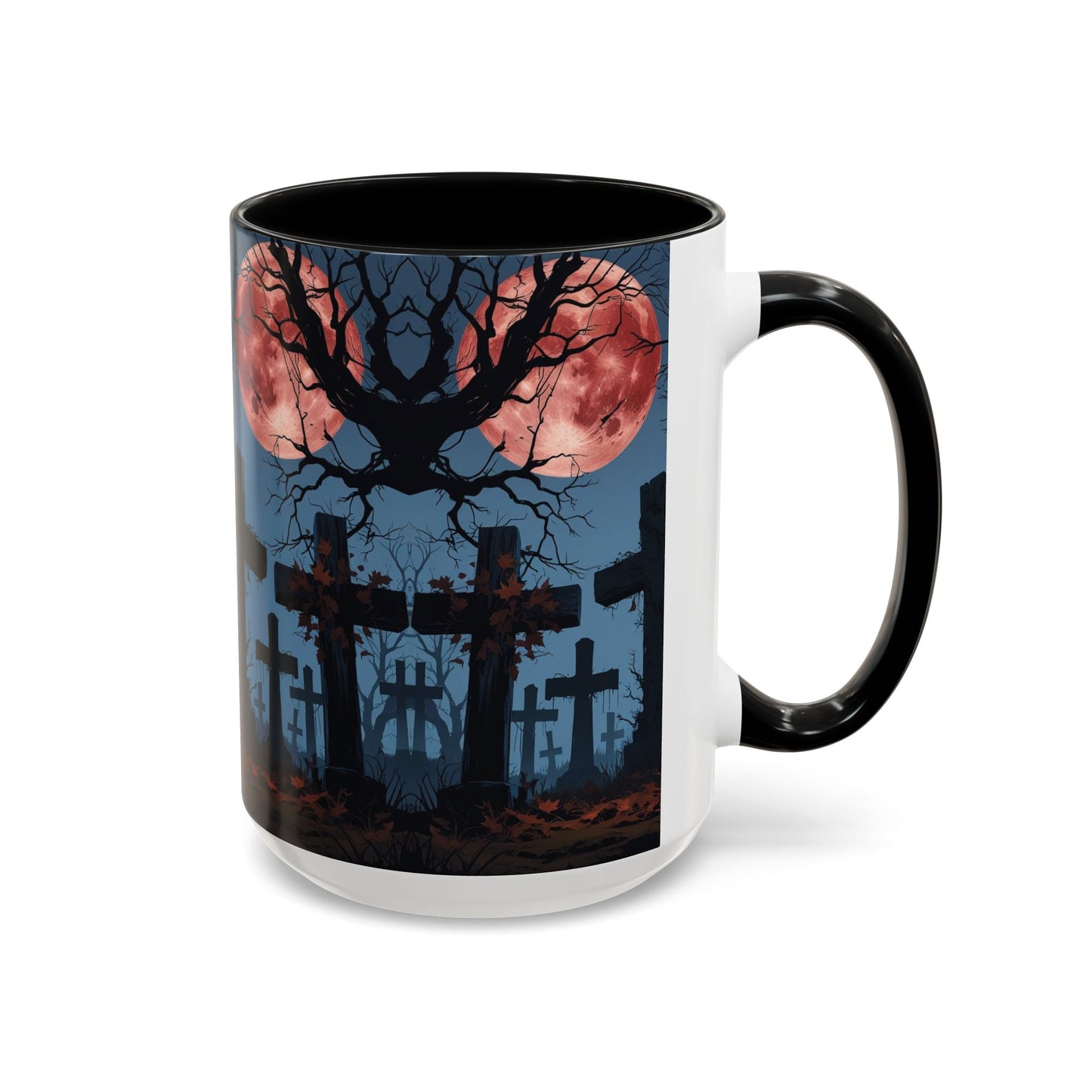 Coffee Mug - Gothic Cemetery | Spooky Halloween Decor, Nightmare Gift