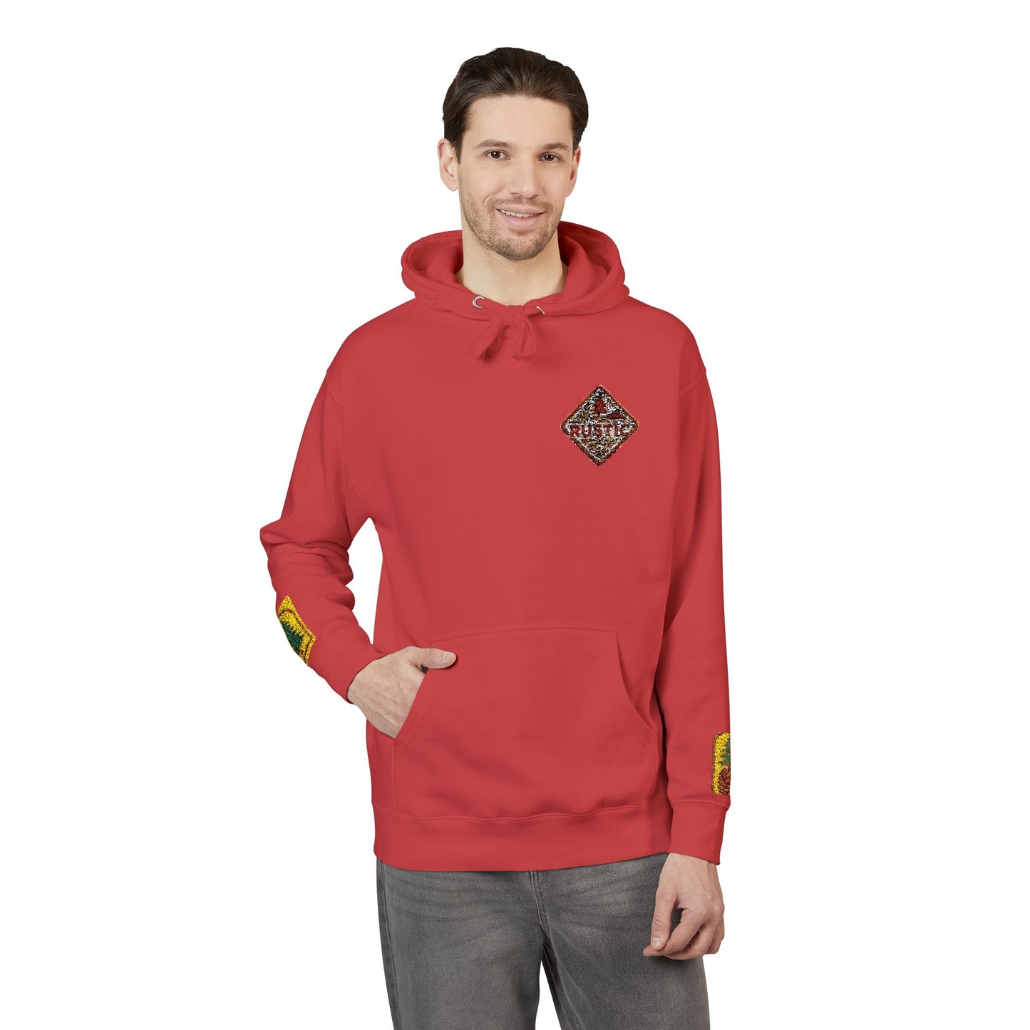 Cozy Rustic Graphic Hoodie - Unisex Fleece Pullover