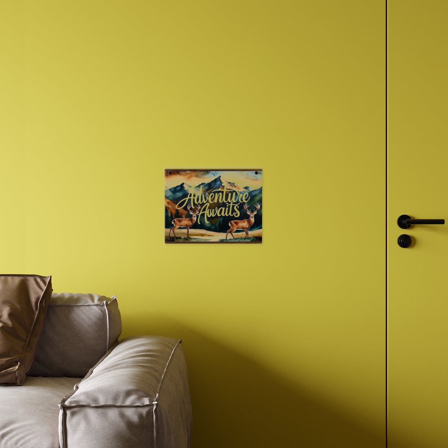 Adventure Awaits Acrylic Wall Panel – Rustic Wilderness & Nature-Inspired Home Decor