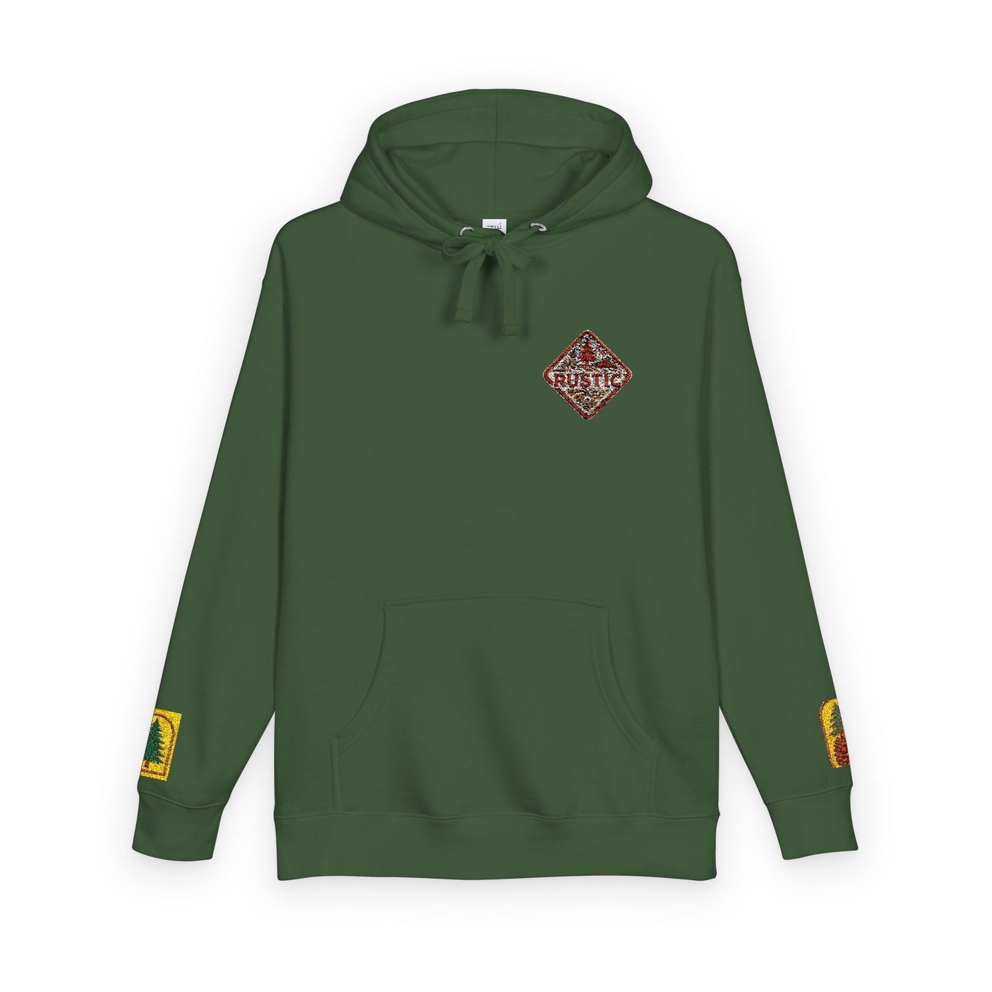 Cozy Rustic Graphic Hoodie - Unisex Fleece Pullover