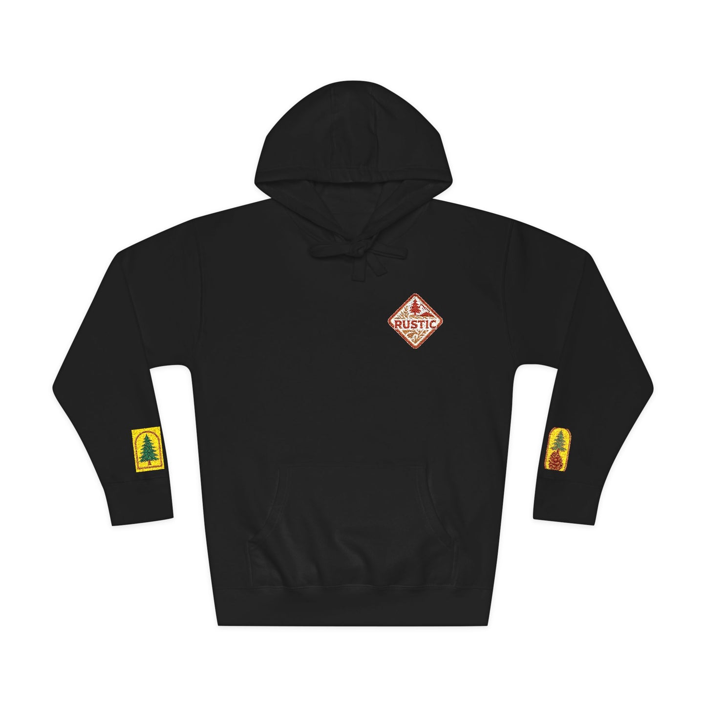 Cozy Rustic Graphic Hoodie - Unisex Fleece Pullover