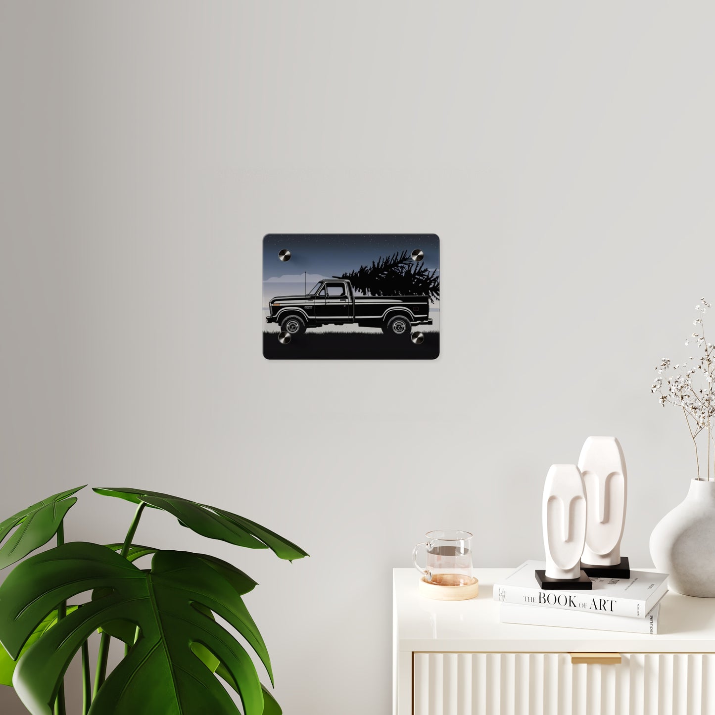 Classic Christmas Pickup – Rustic Country Wall Art