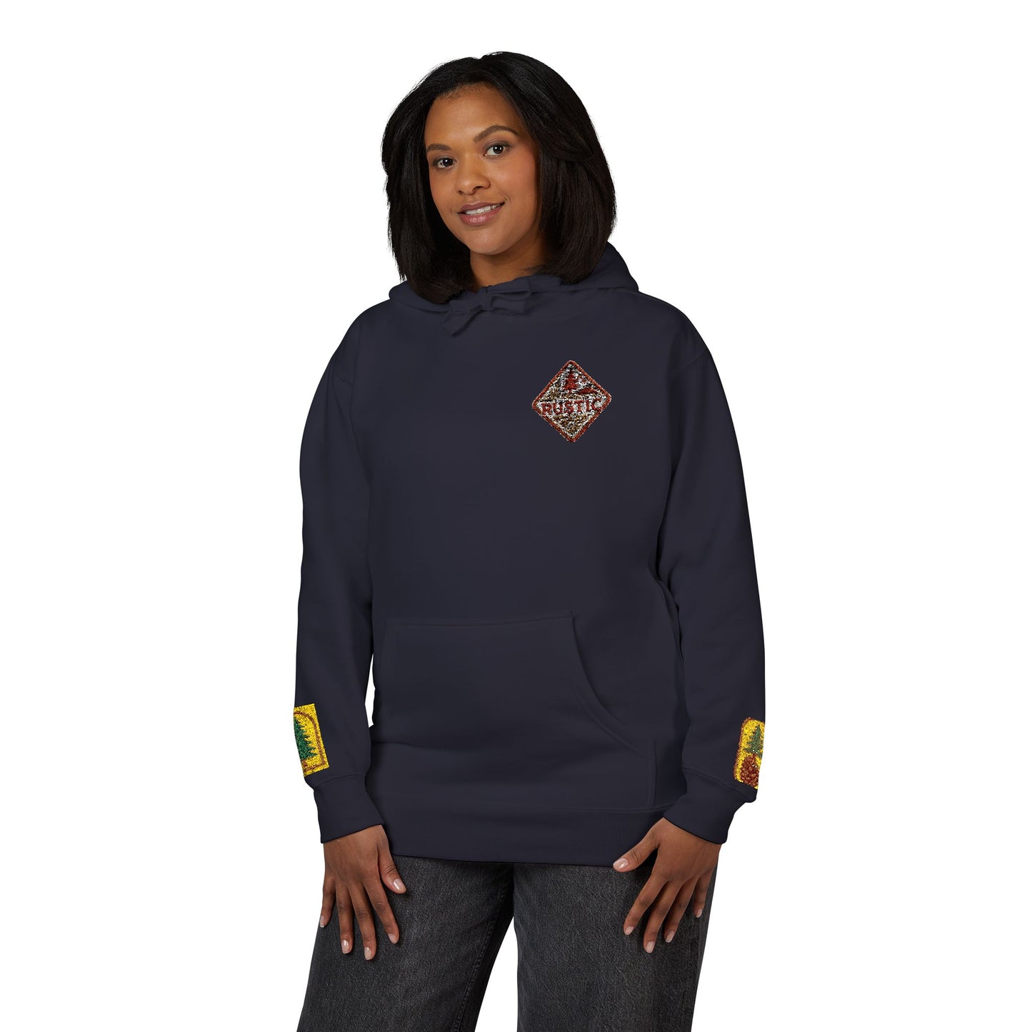 Cozy Rustic Graphic Hoodie - Unisex Fleece Pullover