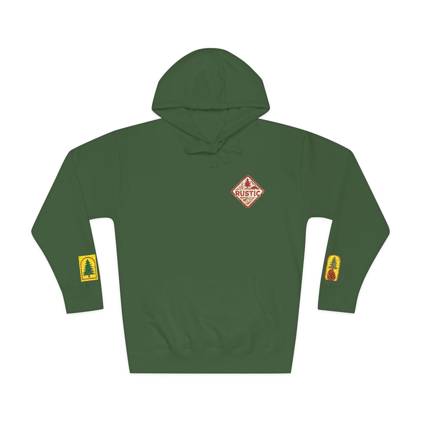 Cozy Rustic Graphic Hoodie - Unisex Fleece Pullover