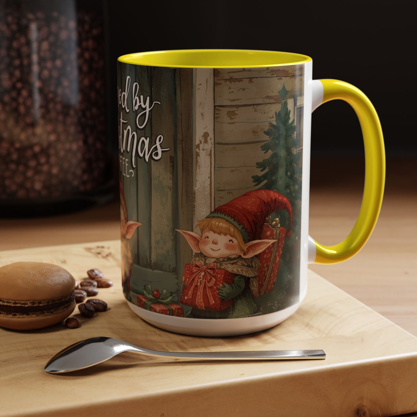 Powered By Christmas Accent Coffee Mug