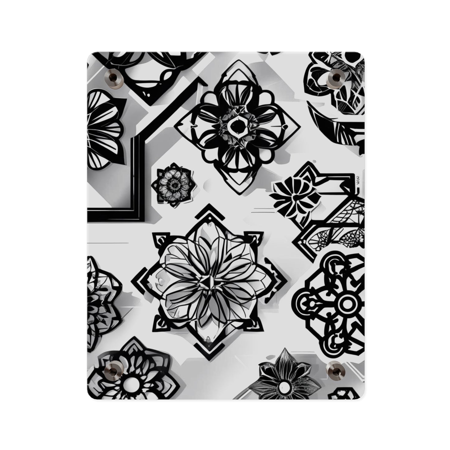 Elegant Rustic Floral Acrylic Wall Art Panels