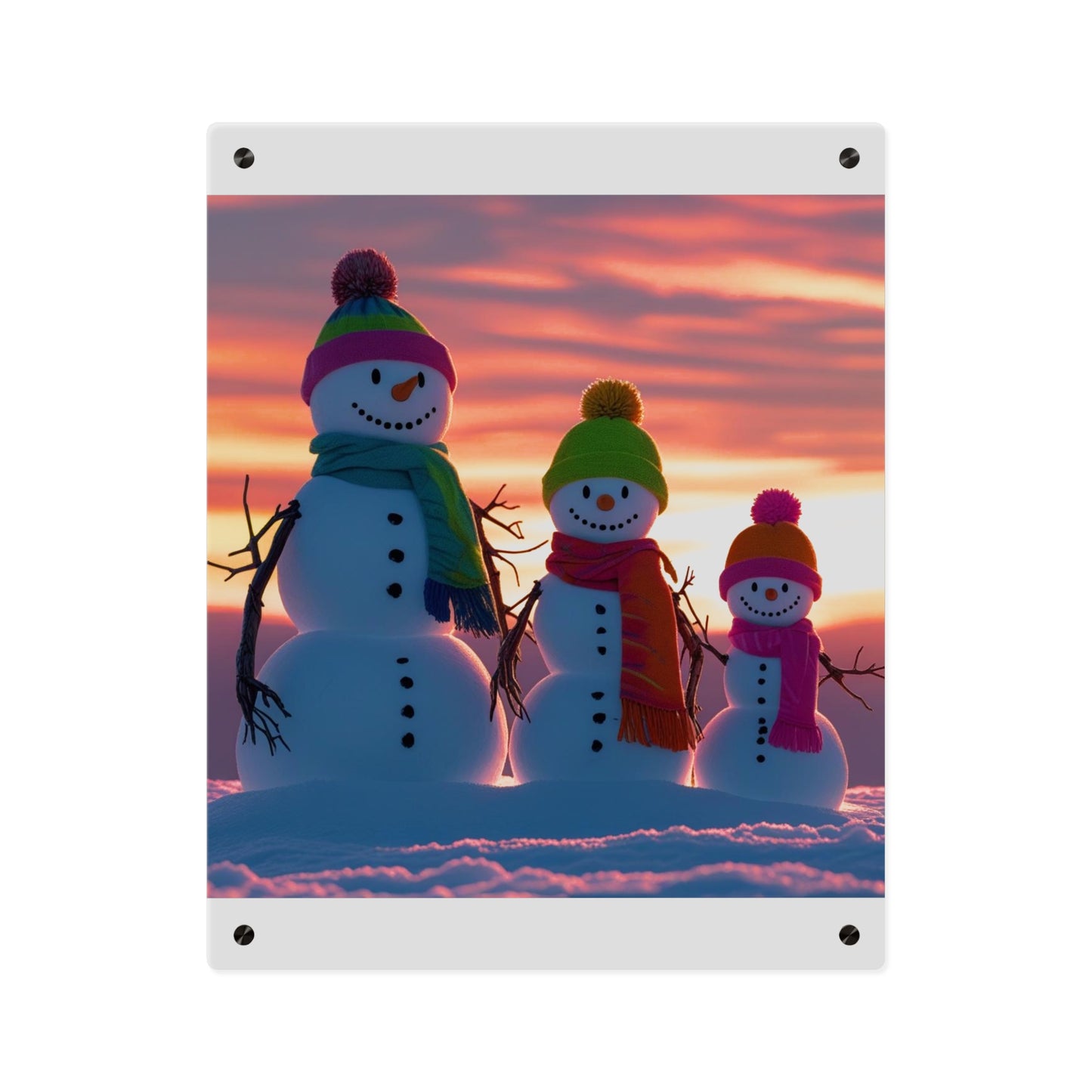 Snowman Acrylic Wall Art