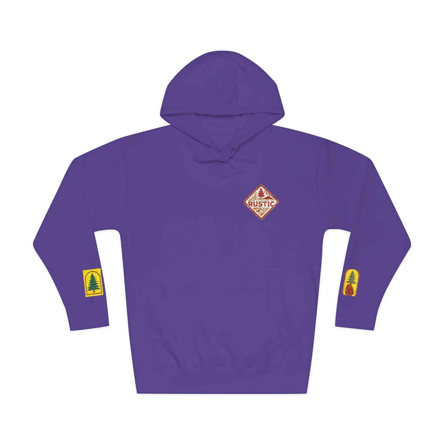 Cozy Rustic Graphic Hoodie - Unisex Fleece Pullover