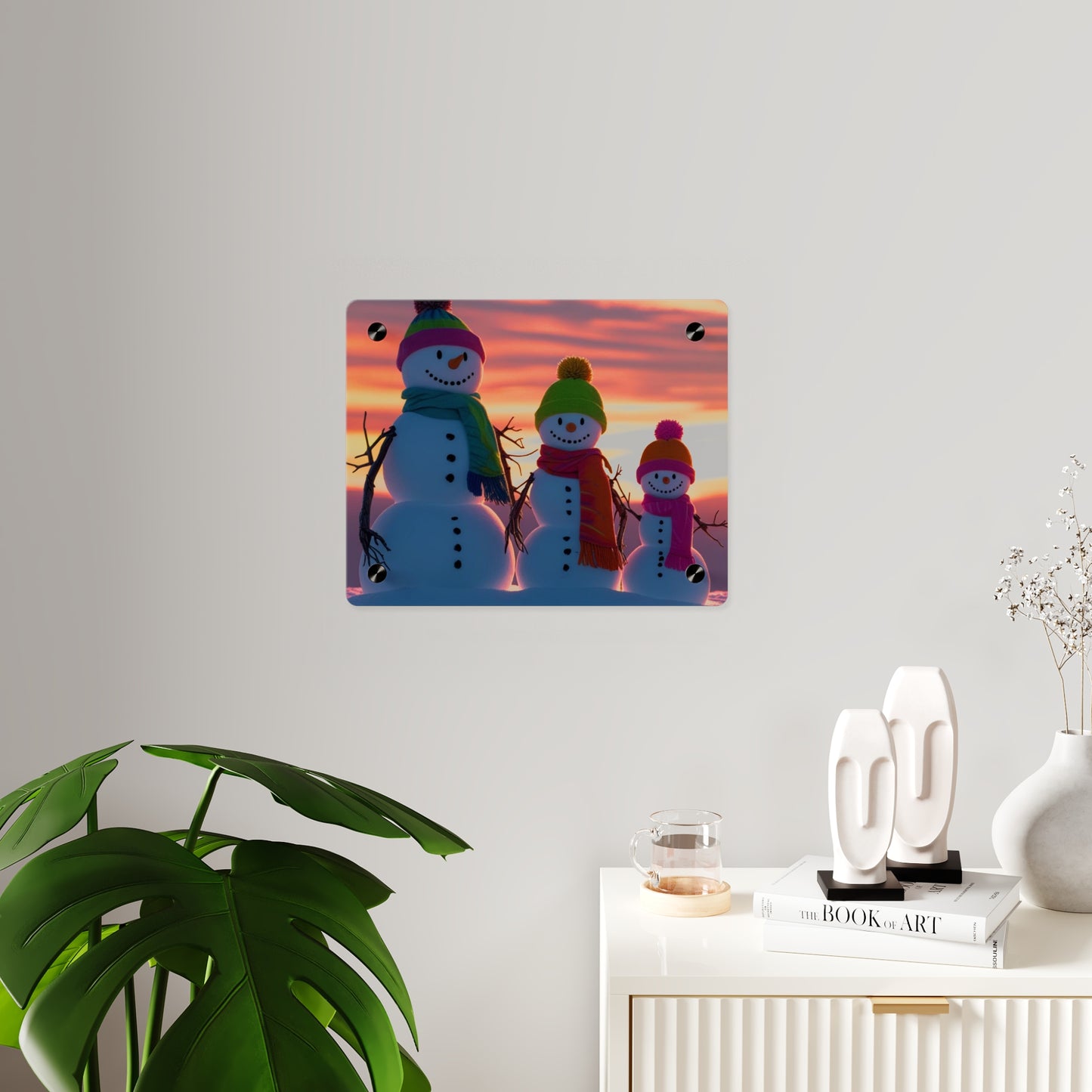 Snowman Acrylic Wall Art