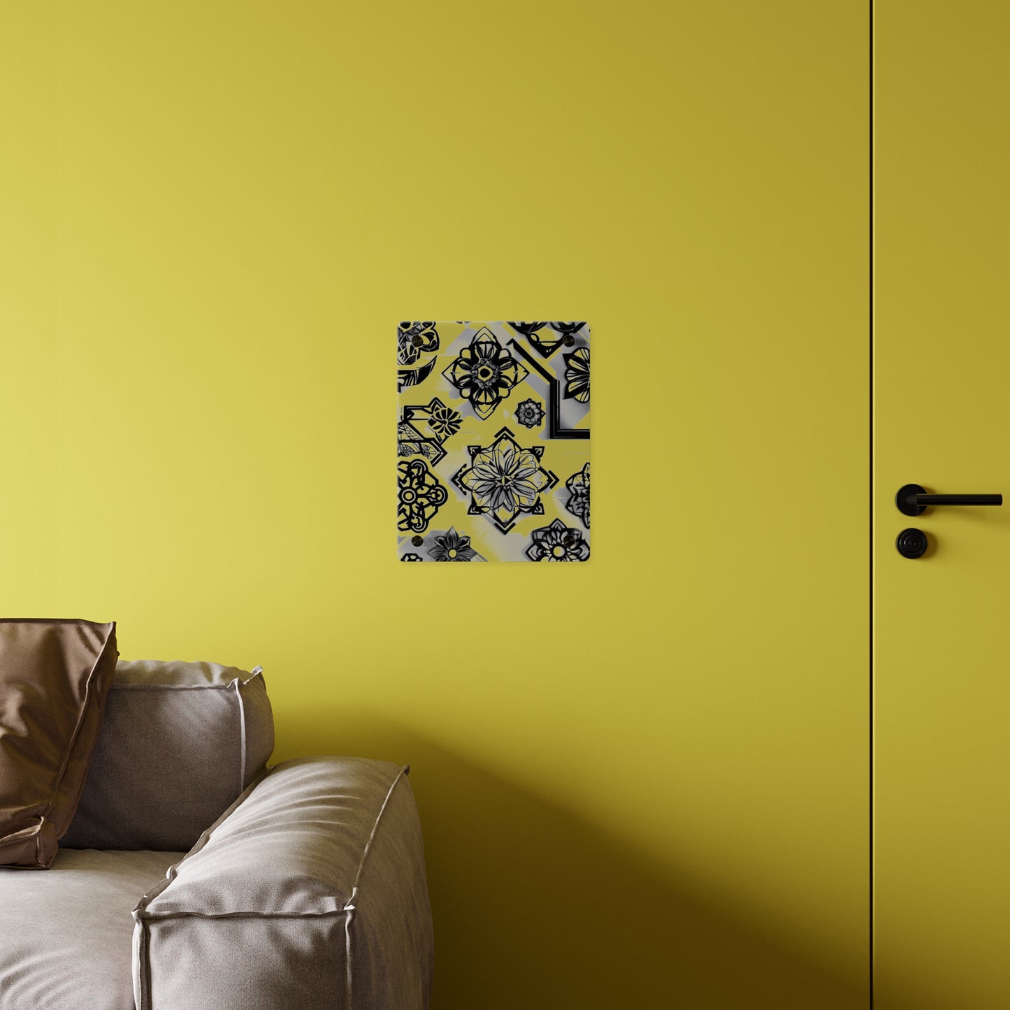 Elegant Rustic Floral Acrylic Wall Art Panels
