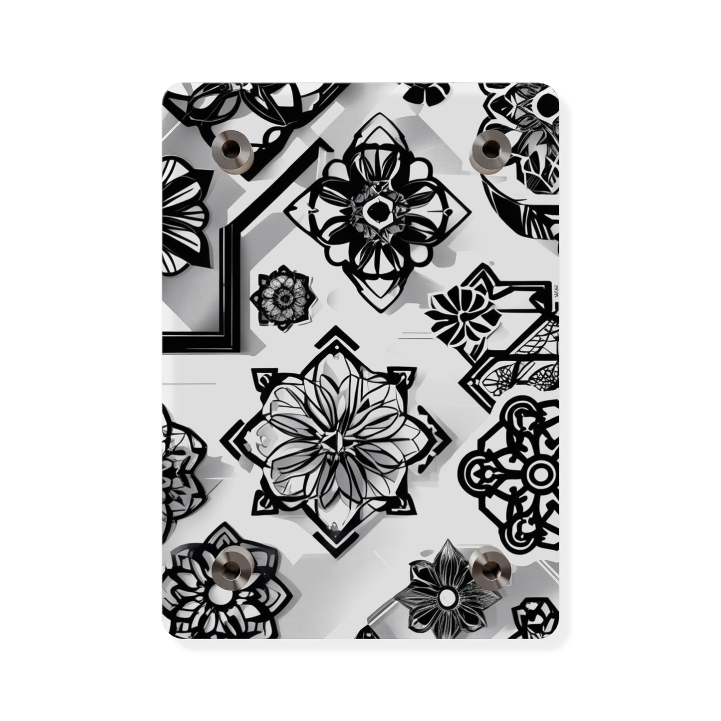Elegant Rustic Floral Acrylic Wall Art Panels