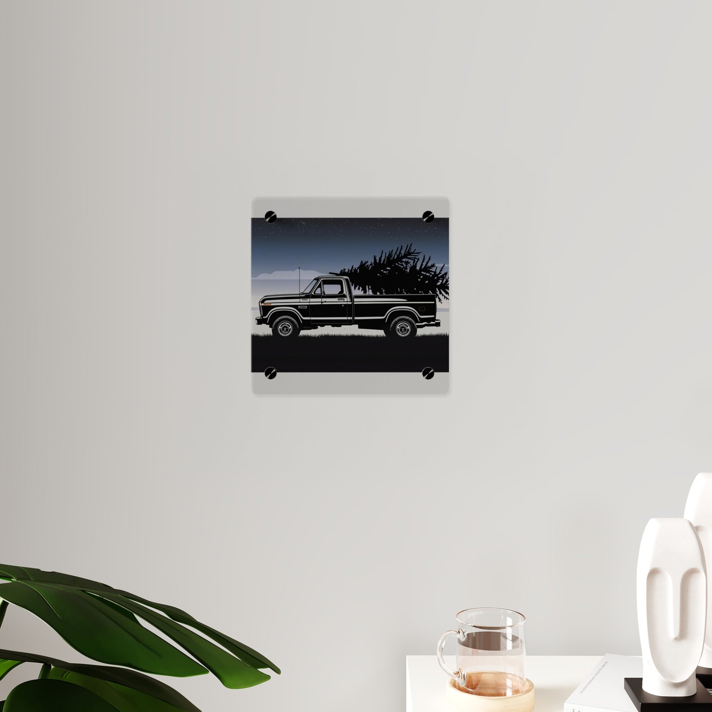Classic Christmas Pickup – Rustic Country Wall Art