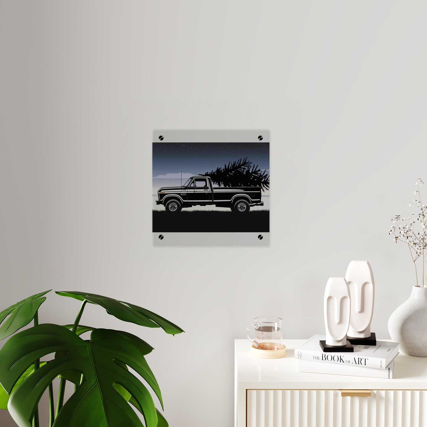 Classic Christmas Pickup – Rustic Country Wall Art