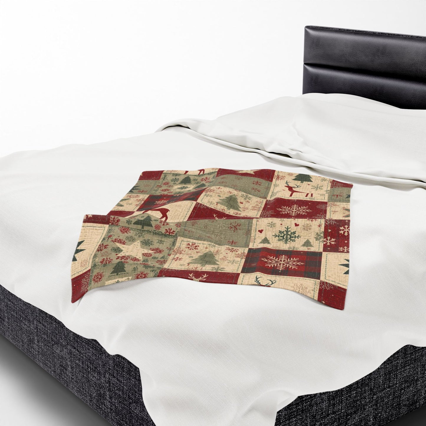 Cozy Holiday Velveteen Plush Blanket