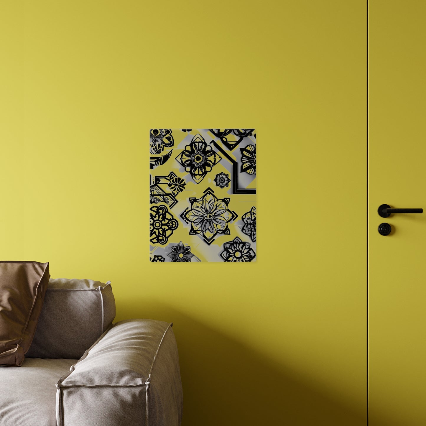 Elegant Rustic Floral Acrylic Wall Art Panels