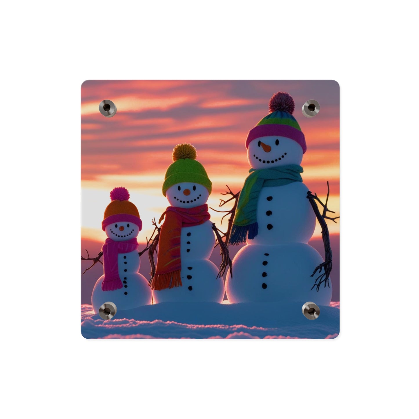 Snowman Acrylic Wall Art