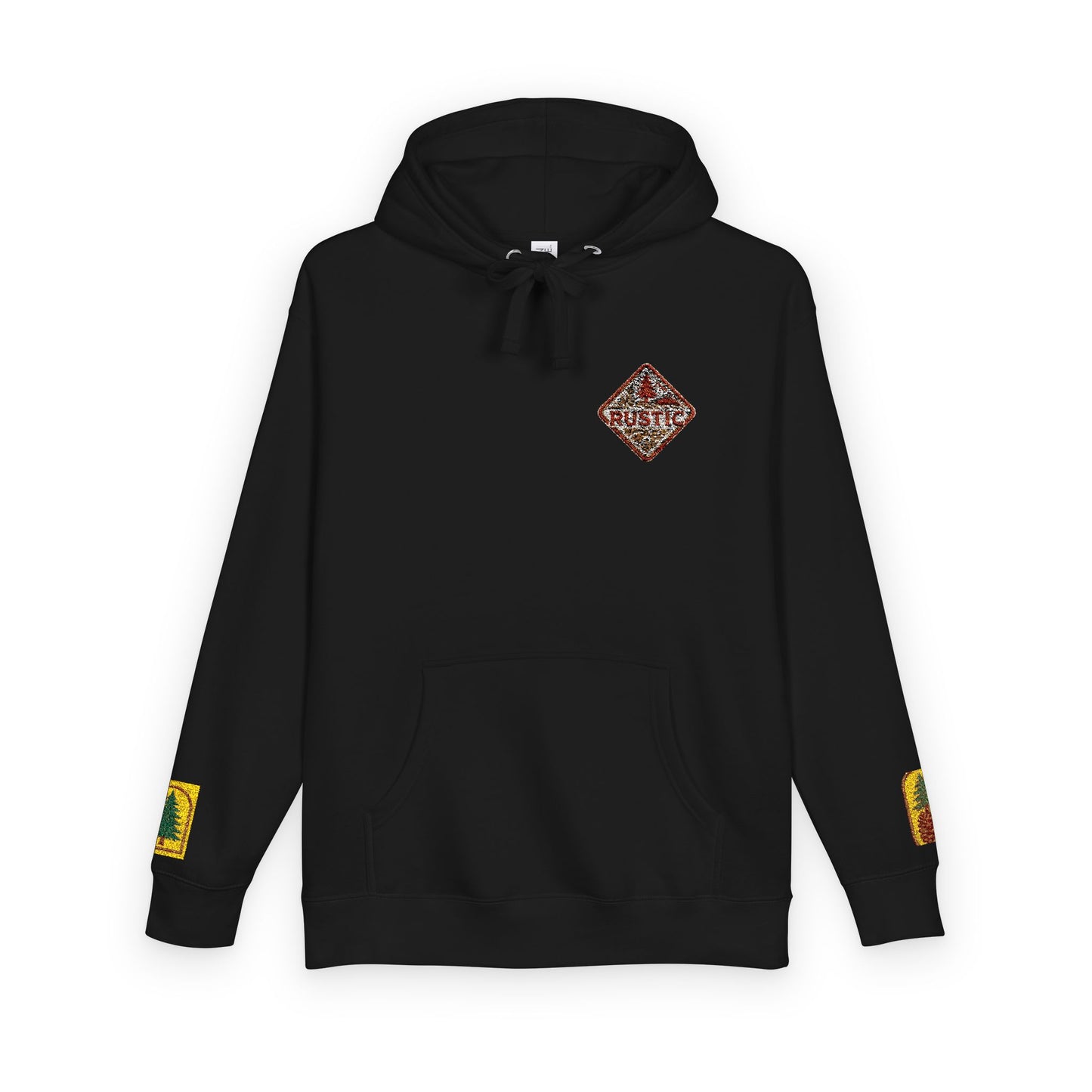Cozy Rustic Graphic Hoodie - Unisex Fleece Pullover