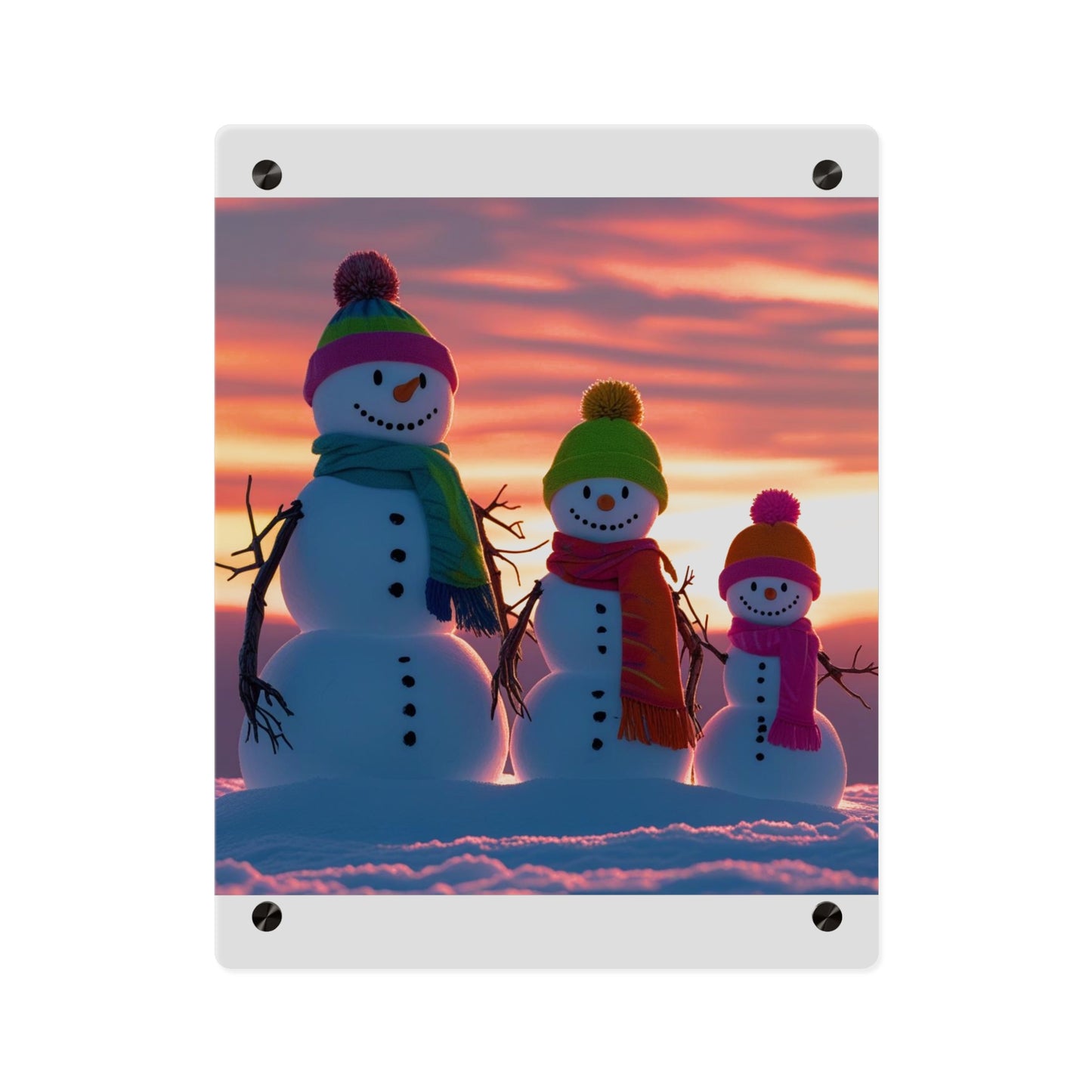 Snowman Acrylic Wall Art