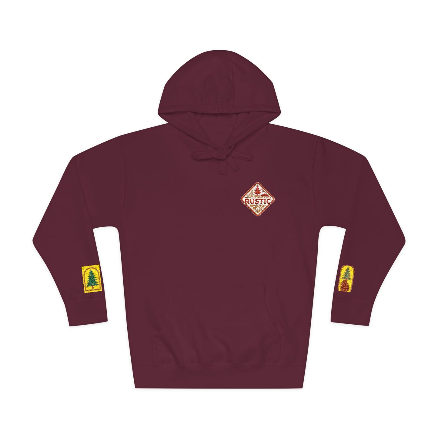 Cozy Rustic Graphic Hoodie - Unisex Fleece Pullover