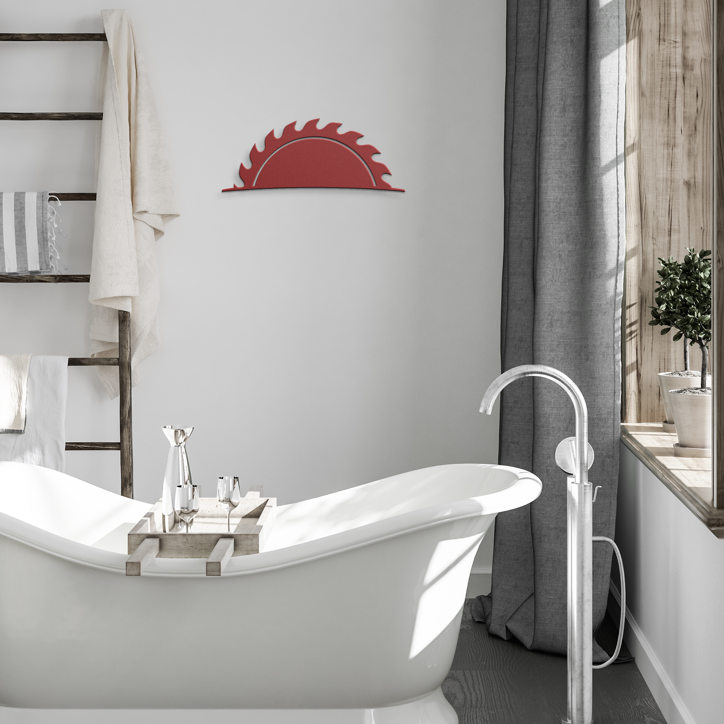 Custom_Die-Cut_Metal_Sign__Personaliz_Red_Modern_Bathroom_Mockup.png