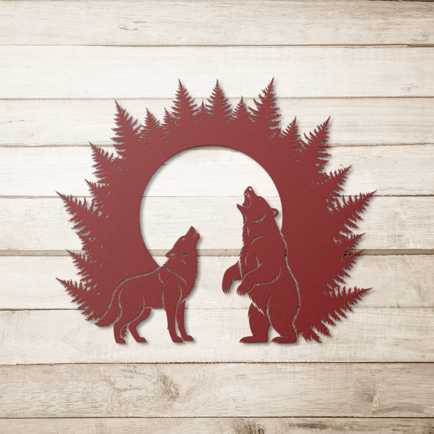 Woodland_Moon_Silhouette__Rustic_Wolf_Red_Simple_Wood_BKGD_Mockup.png