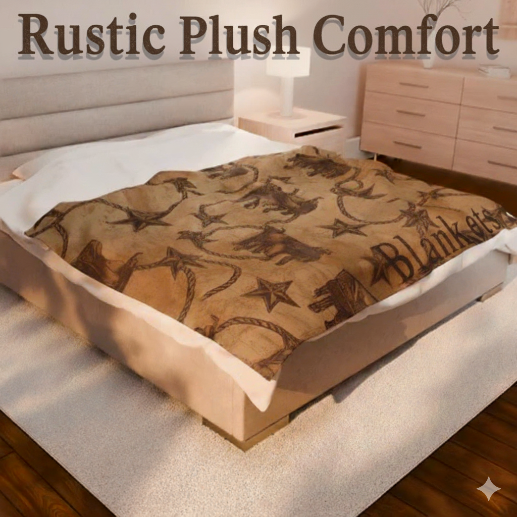 Rustic Velvet Plush Blankets