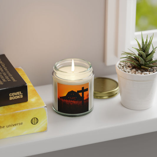 Lumânare parfumată rustică de toamnă cu aromă de fermă