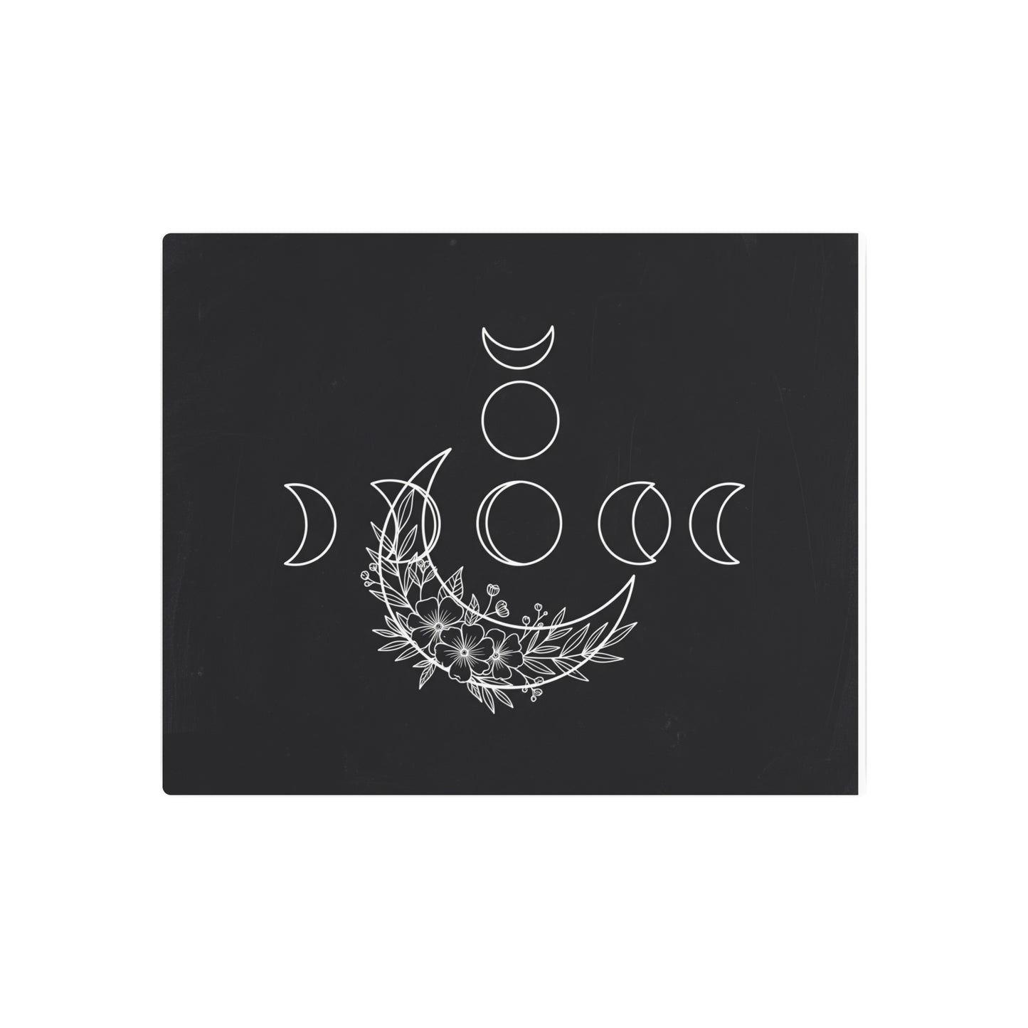 Botanical Moon Phase Wall Art – Metal Boho Accent Piece