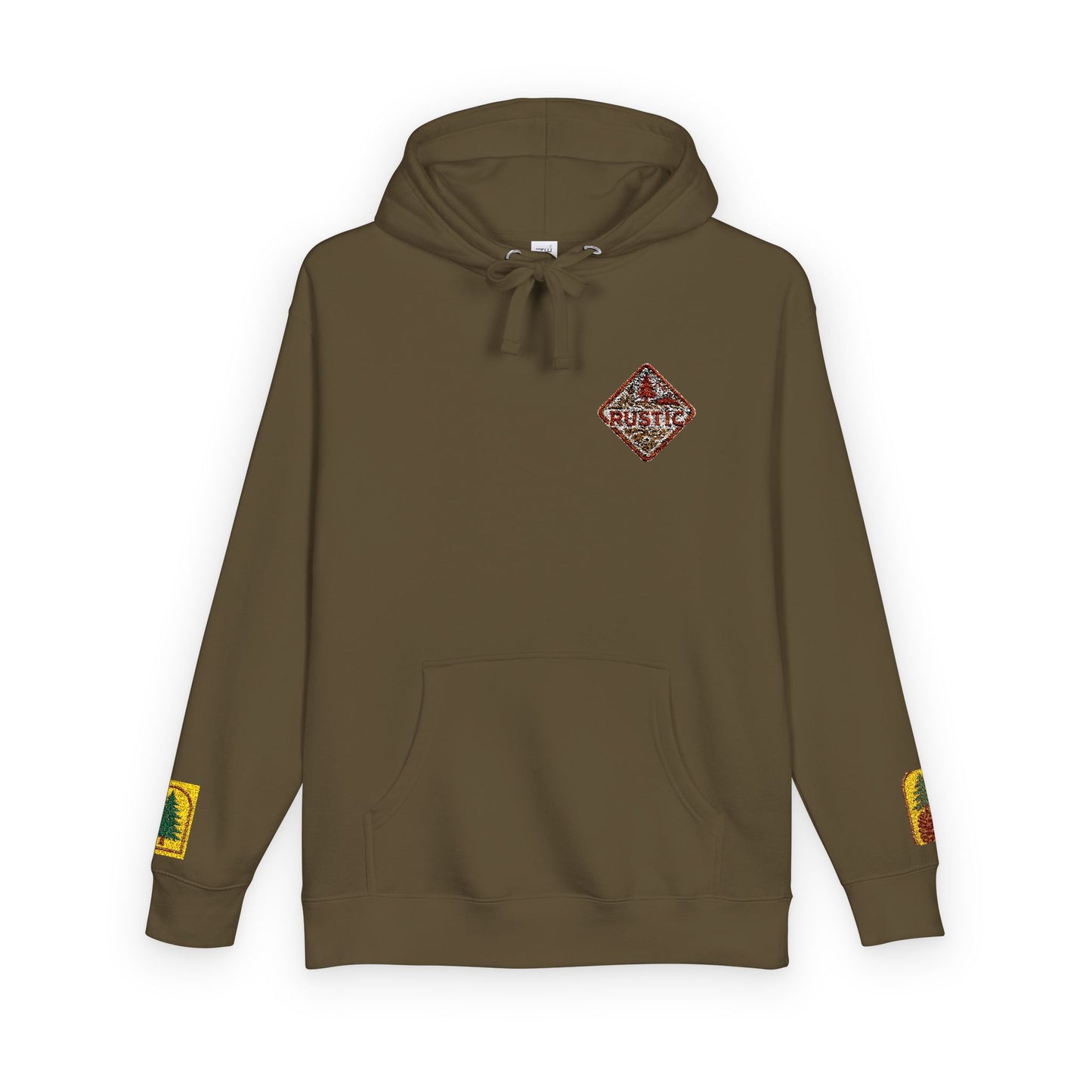 Cozy Rustic Graphic Hoodie - Unisex Fleece Pullover