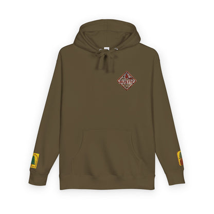 Cozy Rustic Graphic Hoodie - Unisex Fleece Pullover
