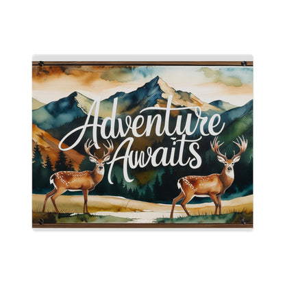 Adventure Awaits Acrylic Wall Panel – Rustic Wilderness & Nature-Inspired Home Decor