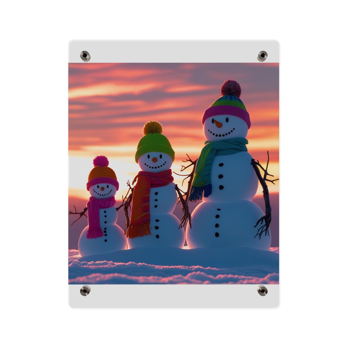 Snowman Acrylic Wall Art