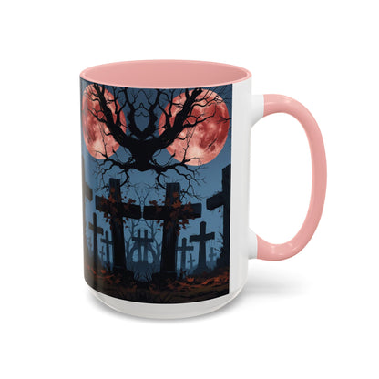 Coffee Mug - Gothic Cemetery | Spooky Halloween Decor, Nightmare Gift