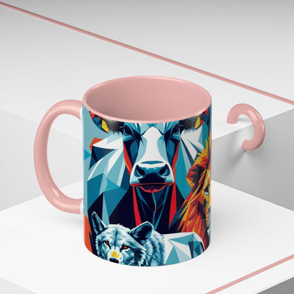Vibrant Animal Art Coffee Mug - Bold Wildlife Design Gift