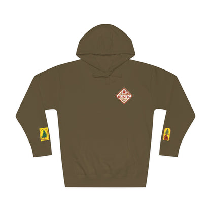 Cozy Rustic Graphic Hoodie - Unisex Fleece Pullover