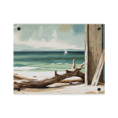 Beachside Acrylic Wall Art – Coastal Luxe Home Accent