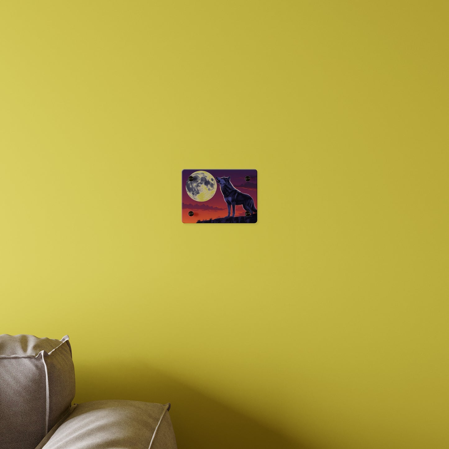 Moonlit Wolf Acrylic Wall Art Panels
